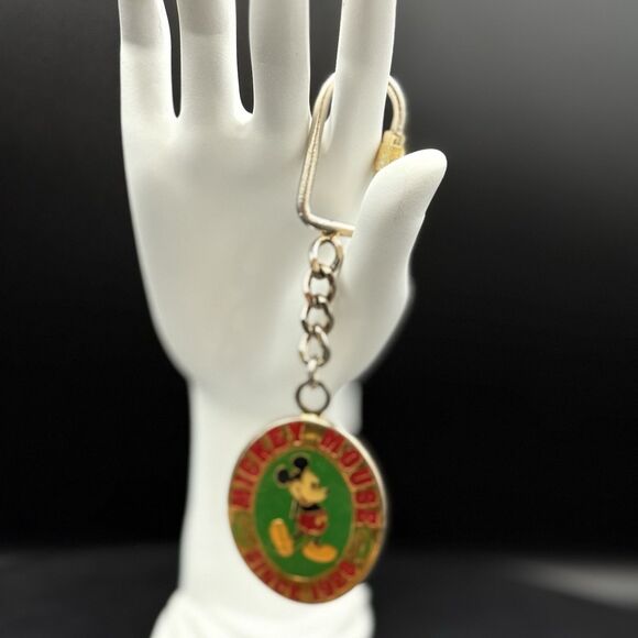 Vintage Disney Ellon Signed Mickey Mouse Since 1998 Keyring - Picture 3 of 7